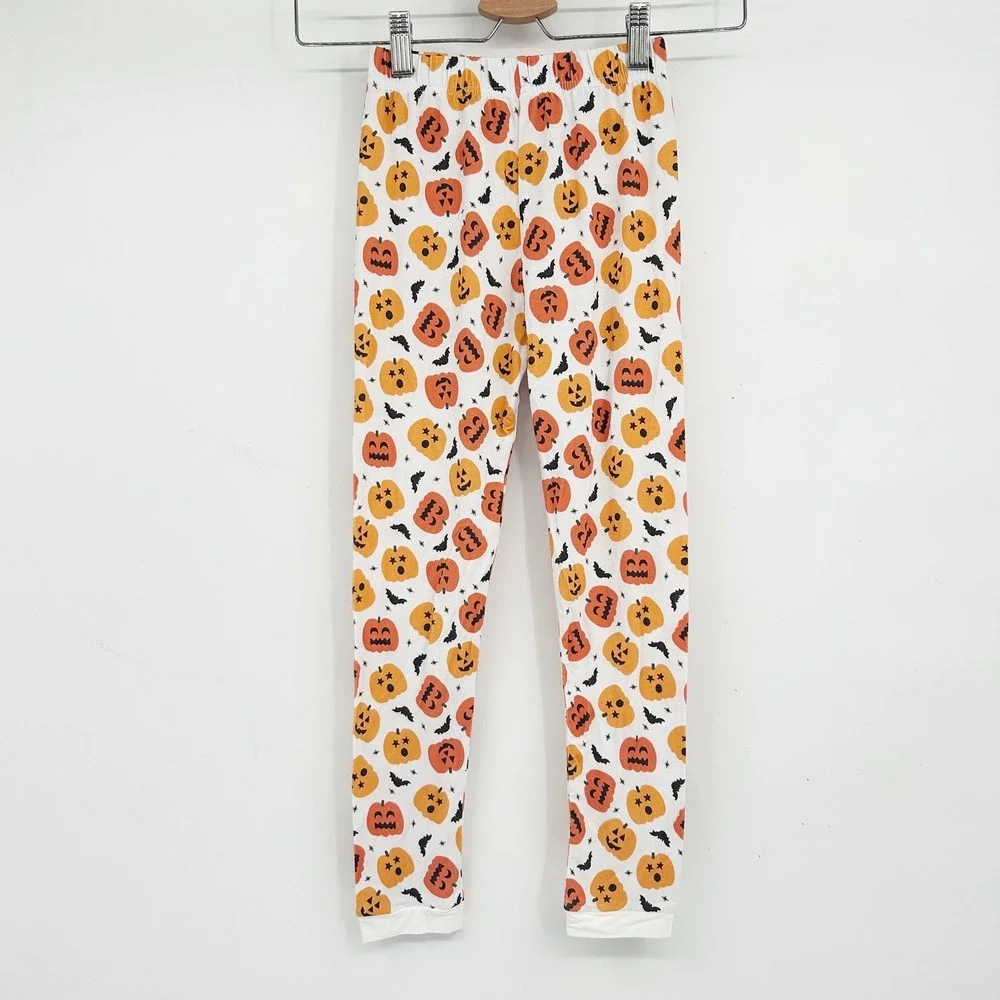 NWT Ollie's Day Kids Halloween Trick or Treat Pumpkin Bamboo Pajama Set Size 6T‎